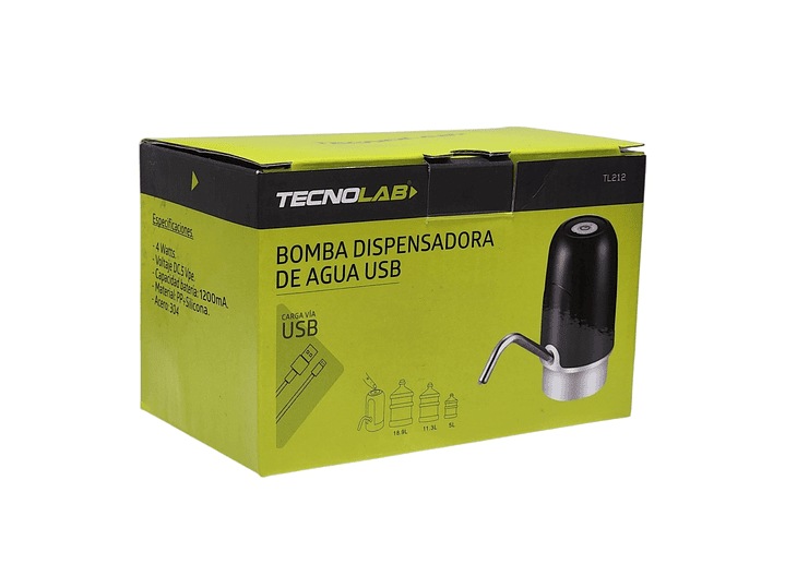 Dispensador De Agua Electrónico Recargable TL212 Tecnolab 4