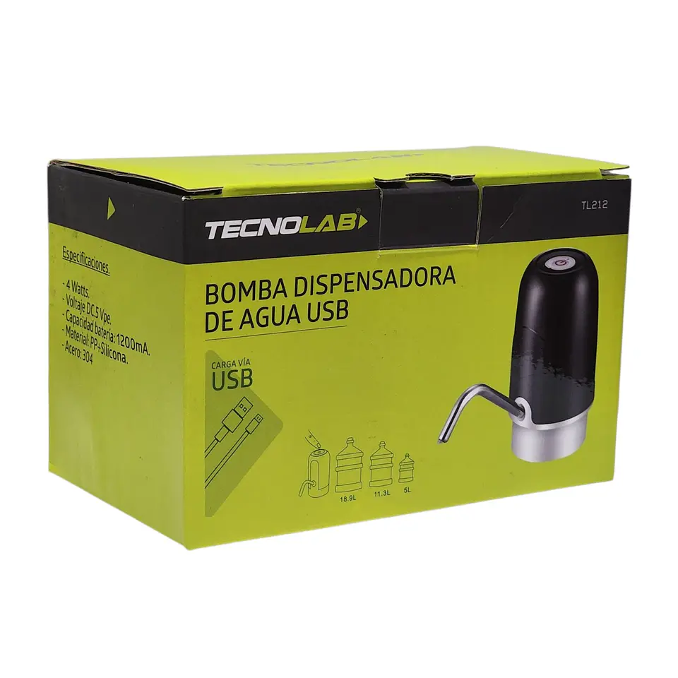 Dispensador De Agua Electrónico Recargable TL212 Tecnolab 4