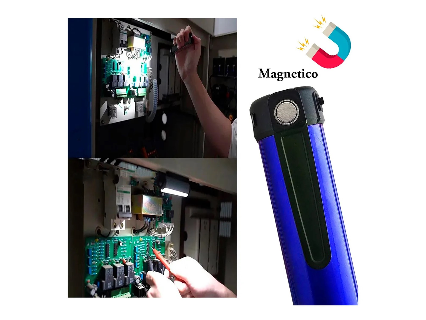 Mini Linterna USB-C Aluminio Magnétic Xpe Cob Led 15291 5