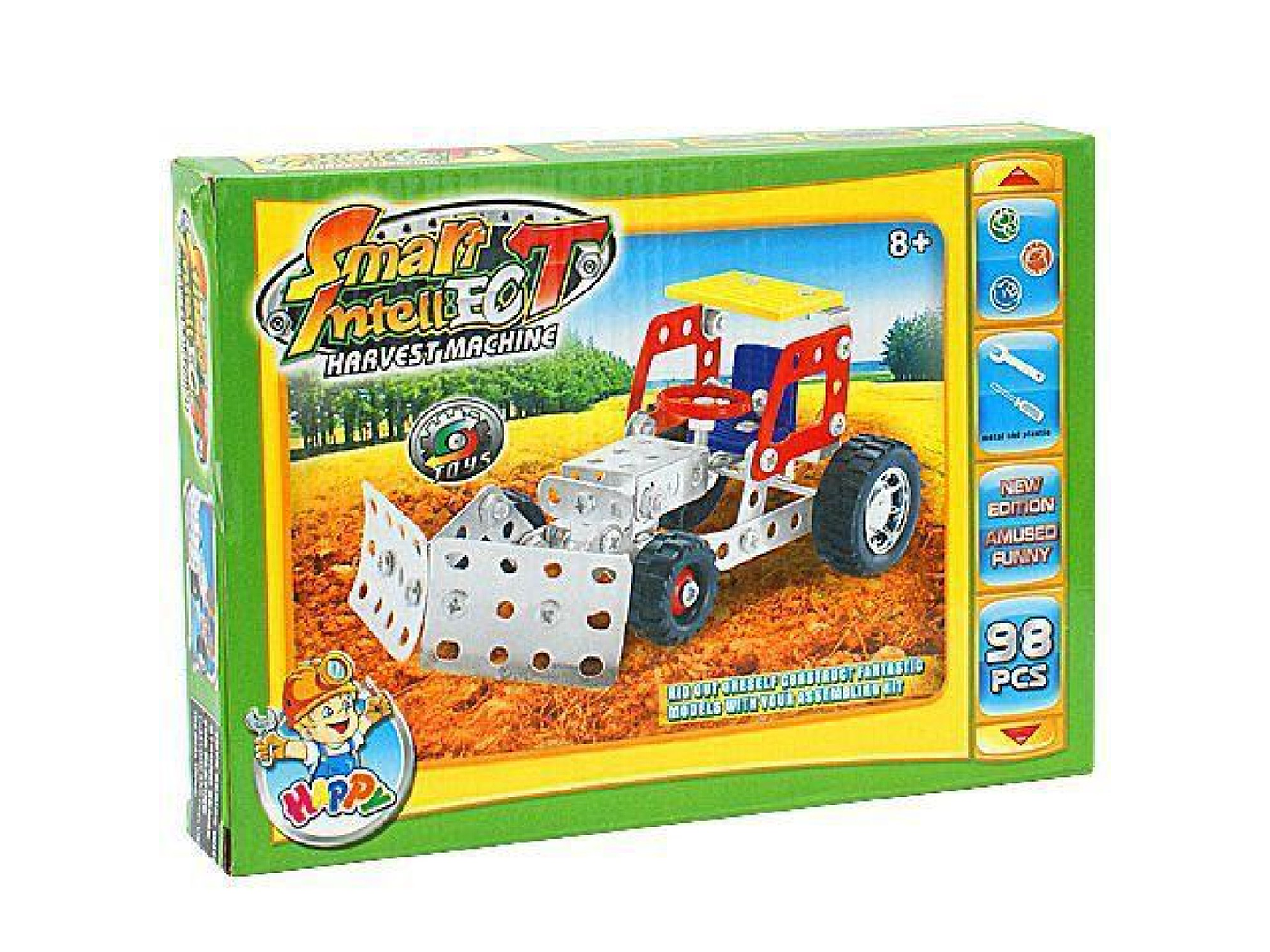 Set Construcción Camión Tractor Cosechador 98pz 55615 1