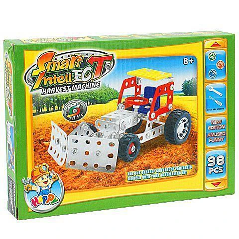 Set Construcción Camión Tractor Cosechador 98pz 55615