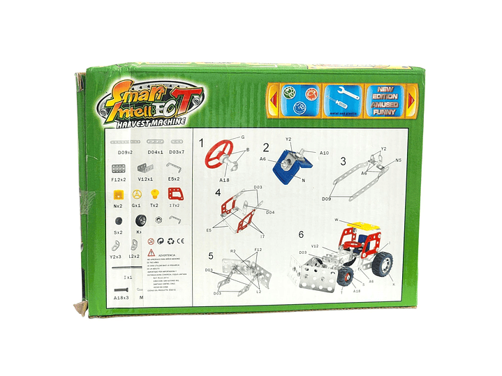 Set Construcción Camión Tractor Cosechador 98pz 55615 3