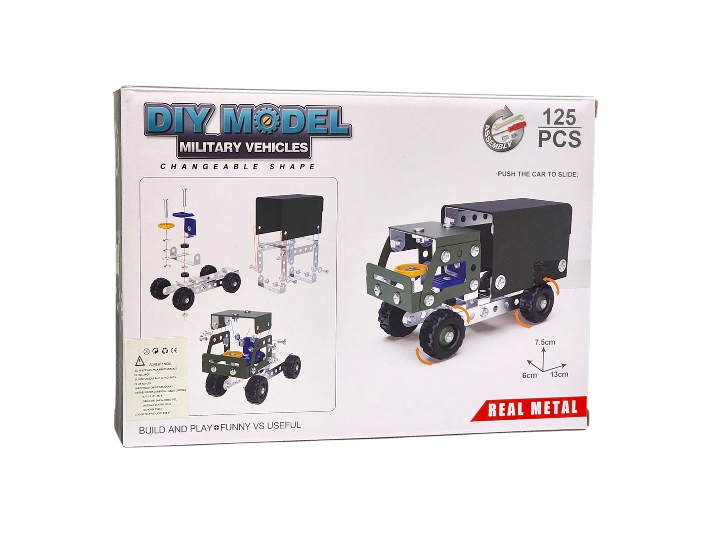 Set Construcción Armable Camión Militar 125pz 55617 2