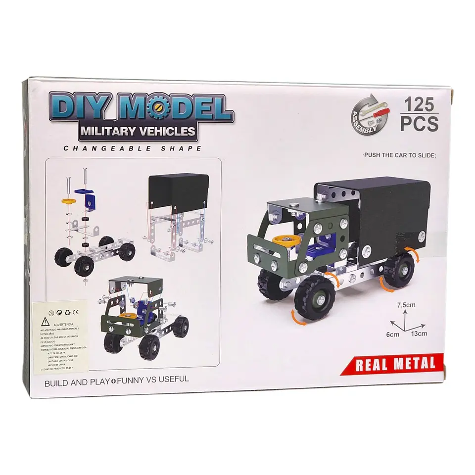Set Construcción Armable Camión Militar 125pz 55617 2