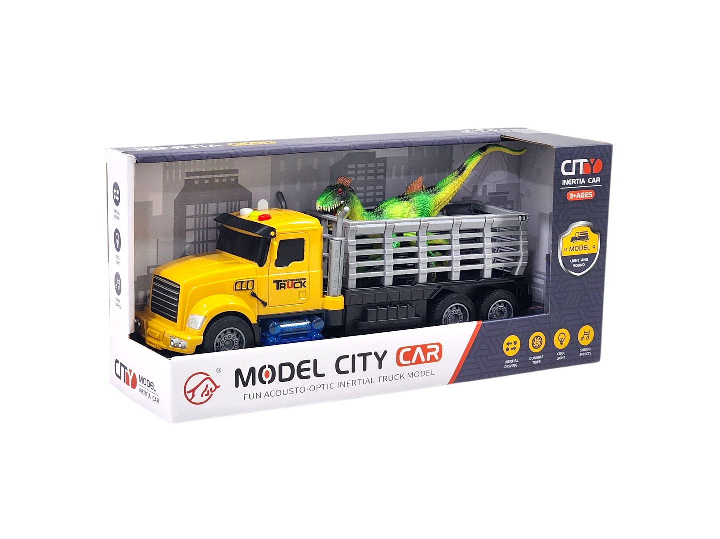 Juguete Camión Transporte + Dinosaurio con Efectos 55657 4