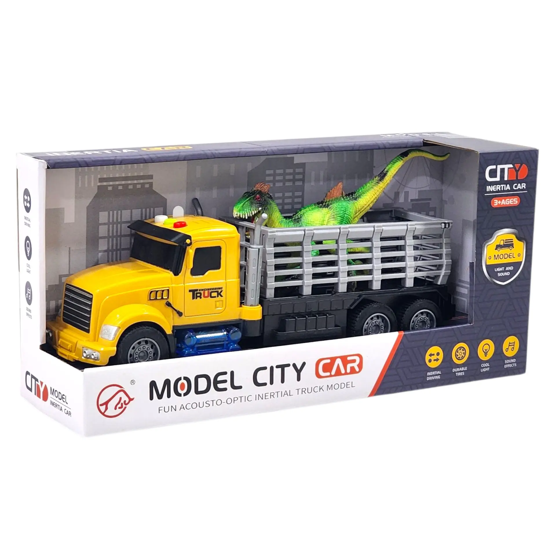 Juguete Camión Transporte + Dinosaurio con Efectos 55657 4