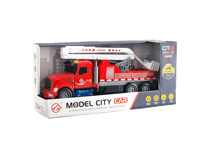 Juguete Camión Bomberos Grúa Efectos luces y Sonidos 55658 5