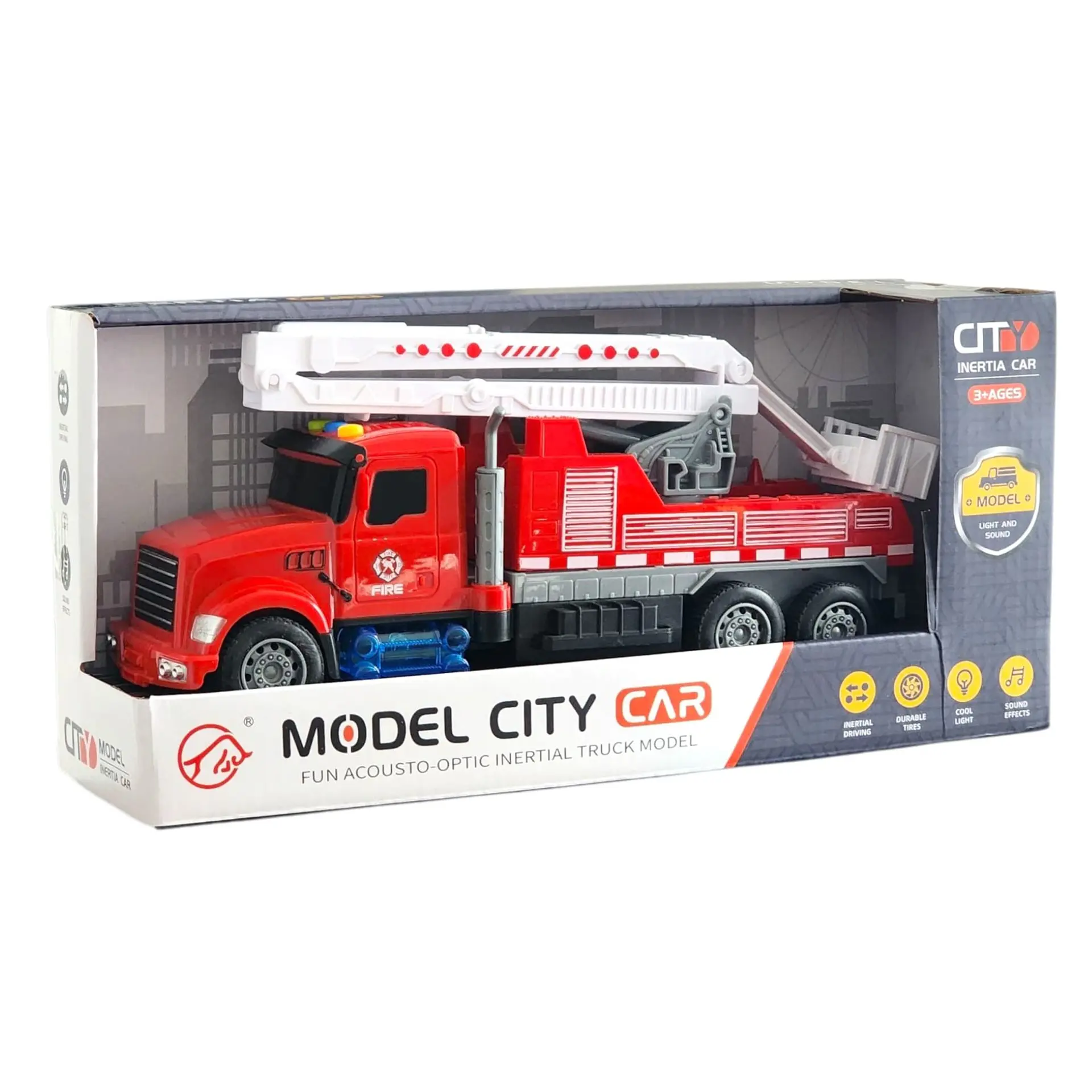 Juguete Camión Bomberos Grúa Efectos luces y Sonidos 55658 5