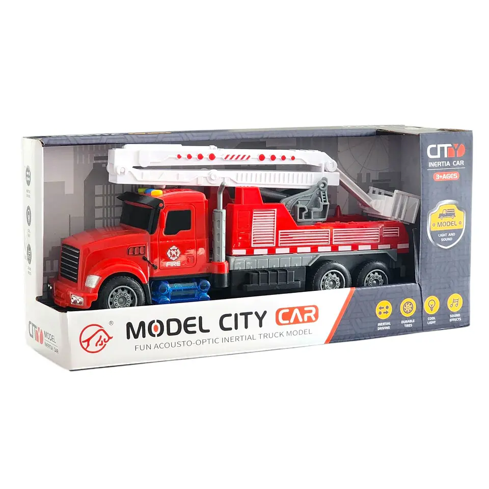 Juguete Camión Bomberos Grúa Efectos luces y Sonidos 55658 5
