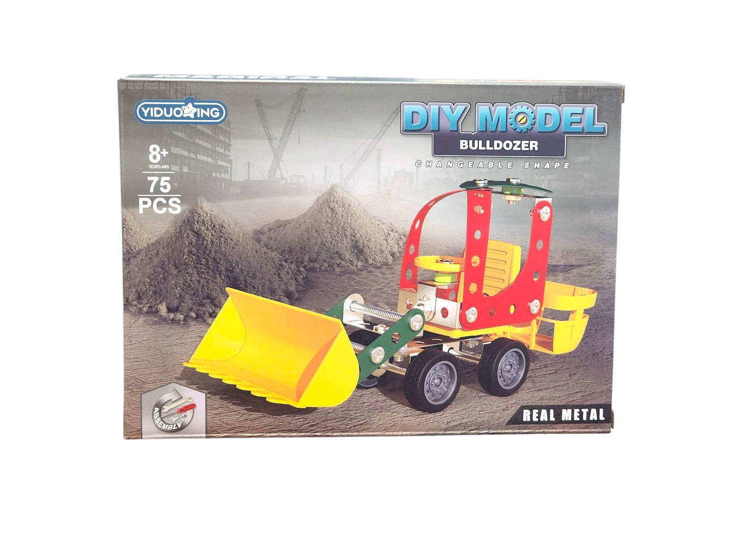 Set Construcción Metálico Excavadora 75pz 55726 4