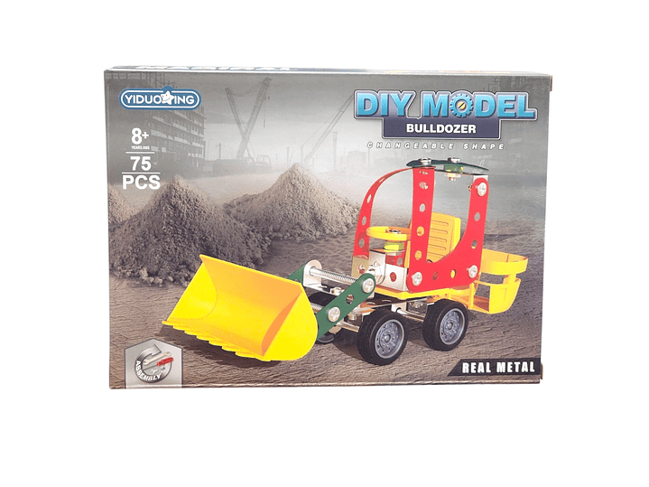 Set Construcción Metálico Excavadora 75pz 55726 4