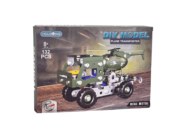 Set Construcción Camión transportador Helicópter 132pz 55728 1