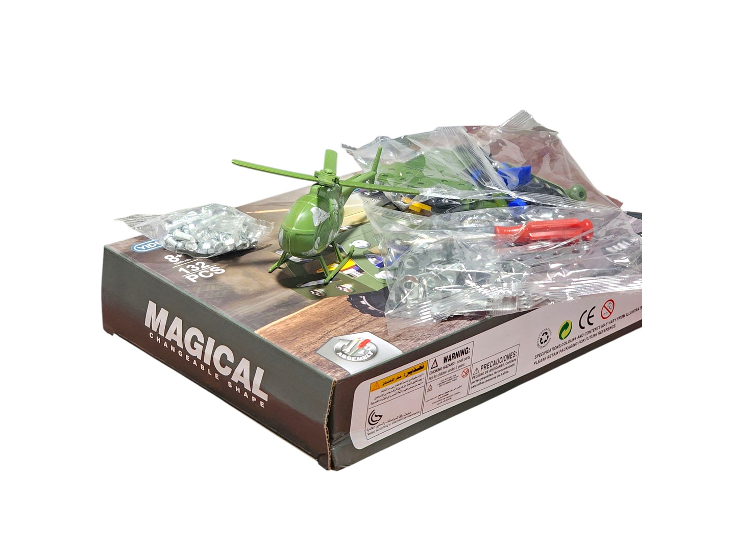 Set Construcción Camión transportador Helicópter 132pz 55728 4