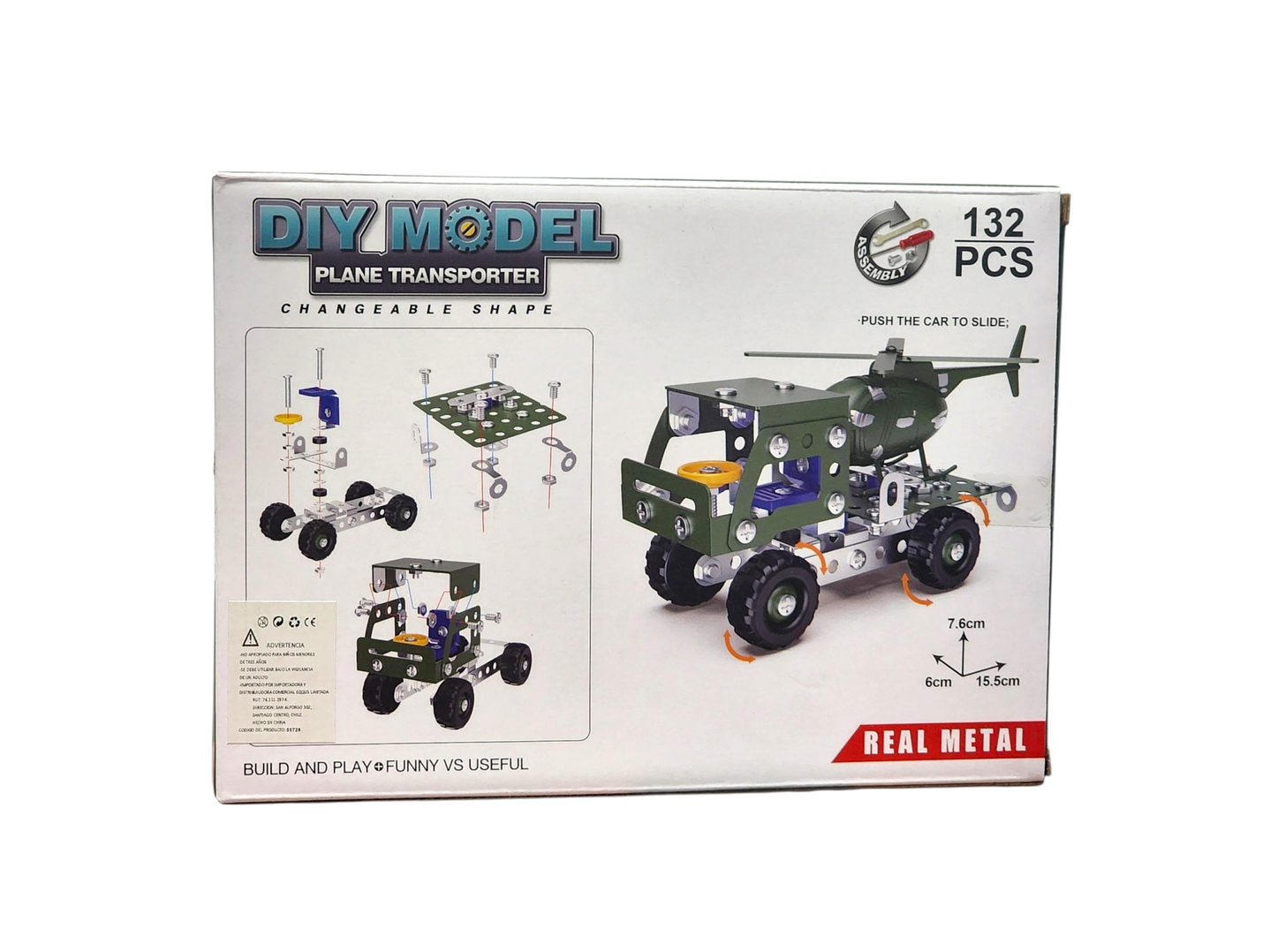 Set Construcción Camión transportador Helicópter 132pz 55728 8