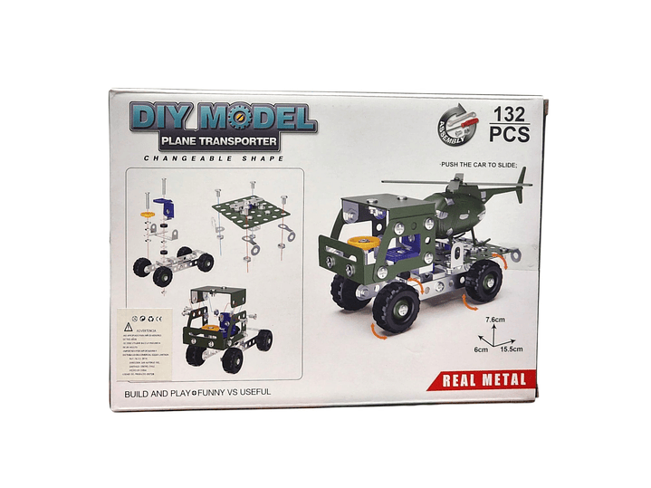 Set Construcción Camión transportador Helicópter 132pz 55728 8