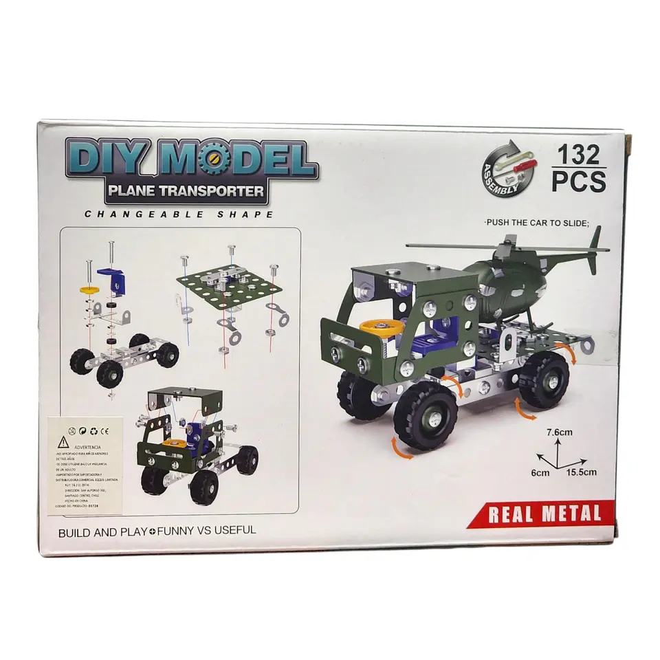 Set Construcción Camión transportador Helicópter 132pz 55728 8