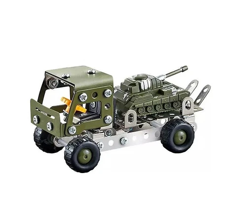 Set Construcción Camión Remolque y Tanque 142pz 55731