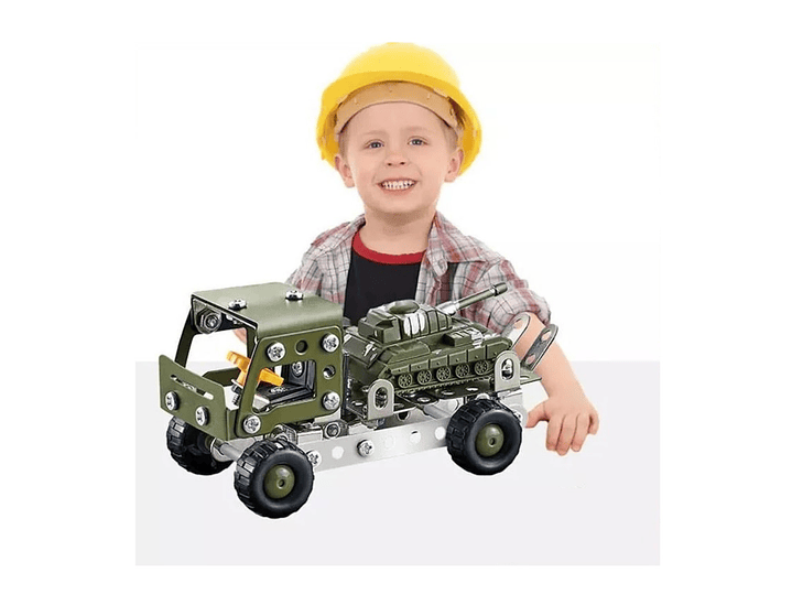 Set Construcción Camión Remolque y Tanque 142pz 55731 2