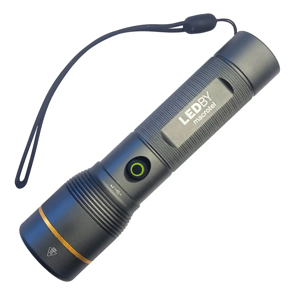 Linterna LED Táctica 1600lm Recargable LB-FL8032 Macrotel 1