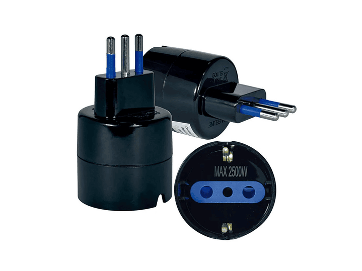 Adaptador Schuko 10A 250V 1500W Protección ME-1109N Macrotel 4