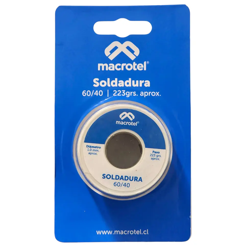 Soldadura 60/40 1mm 223g Electrónica MS-0550 Macrotel 4