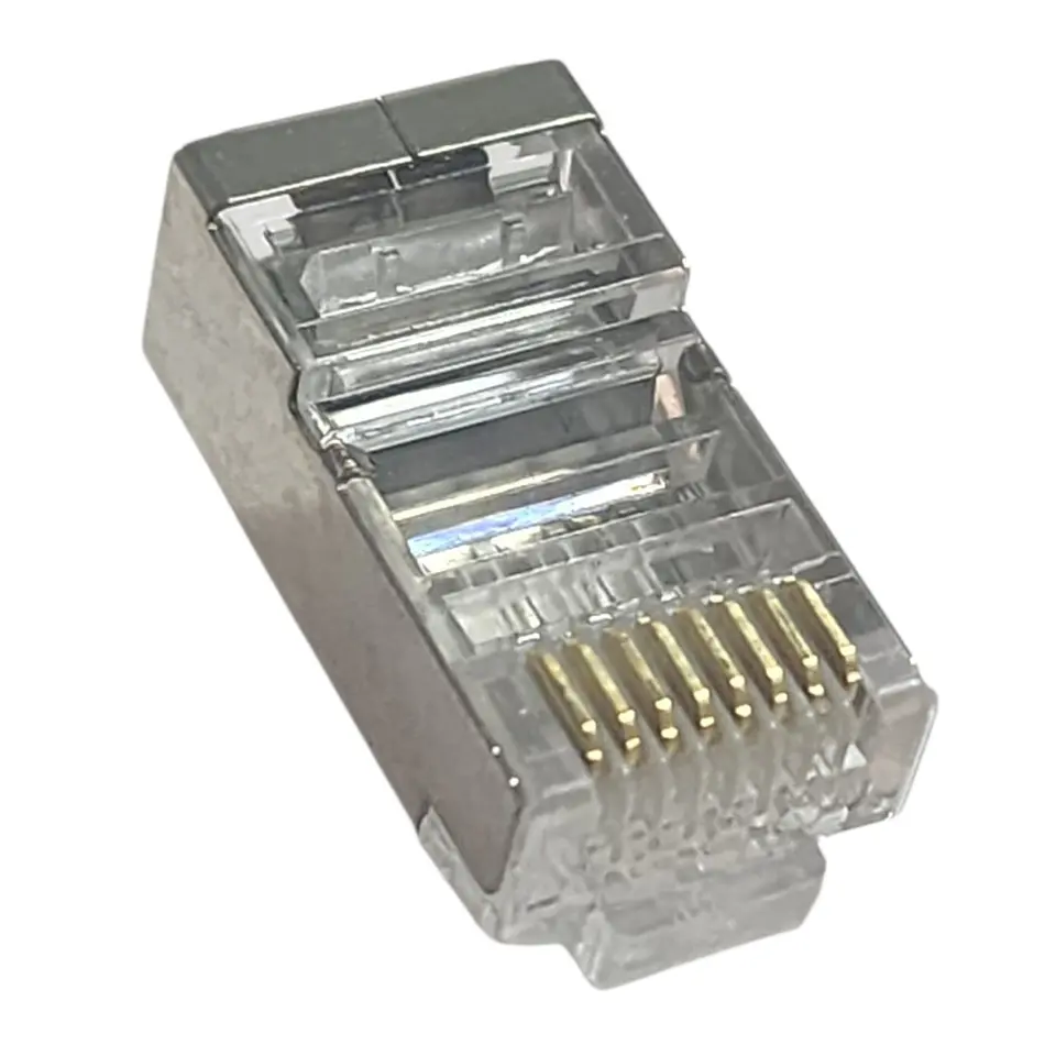 Conector RJ-45 Metálico Cat 6 Red Ethernet Bolsa x100 Unds 1