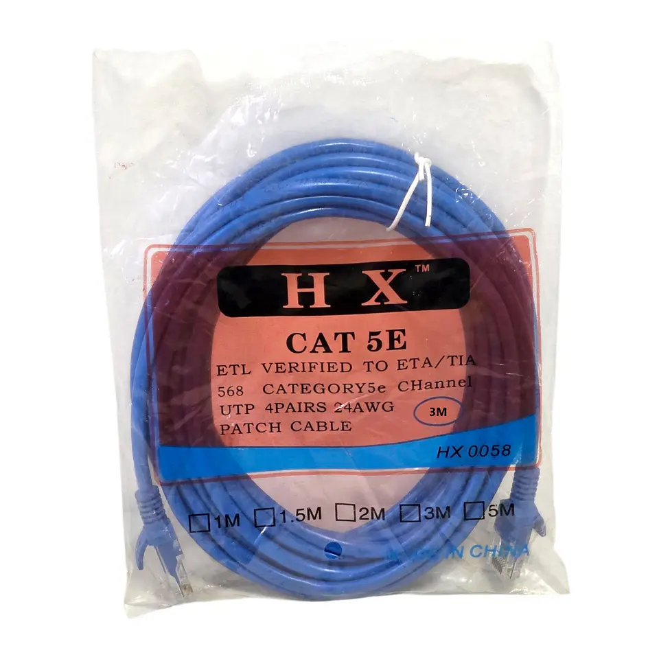 Cable de Red Utp 3 Metros Cat5 Patch Cord 5