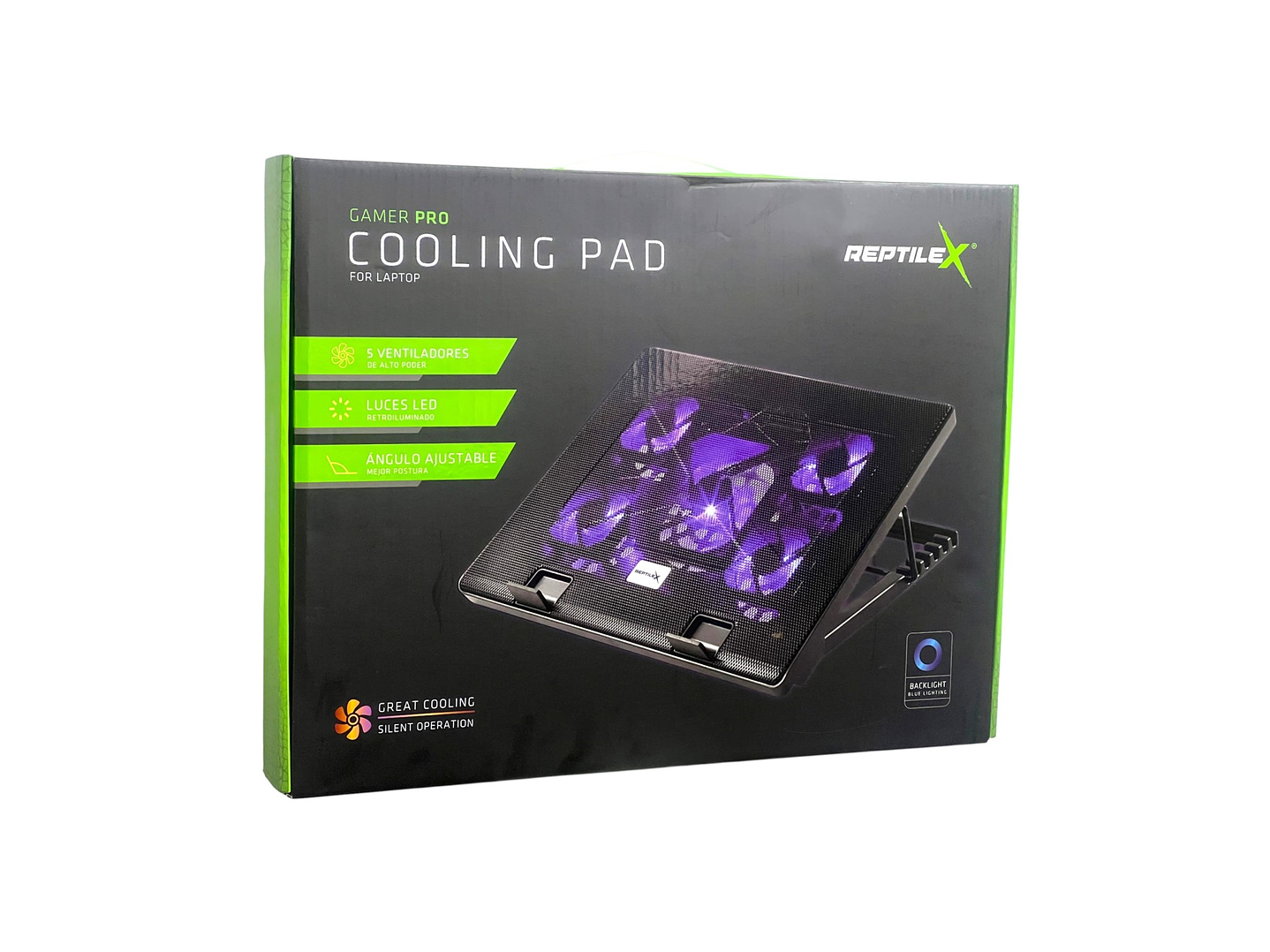 Base Enfriadora RX0052 Gamer Notebook 5 Ventiladors ReptileX 6