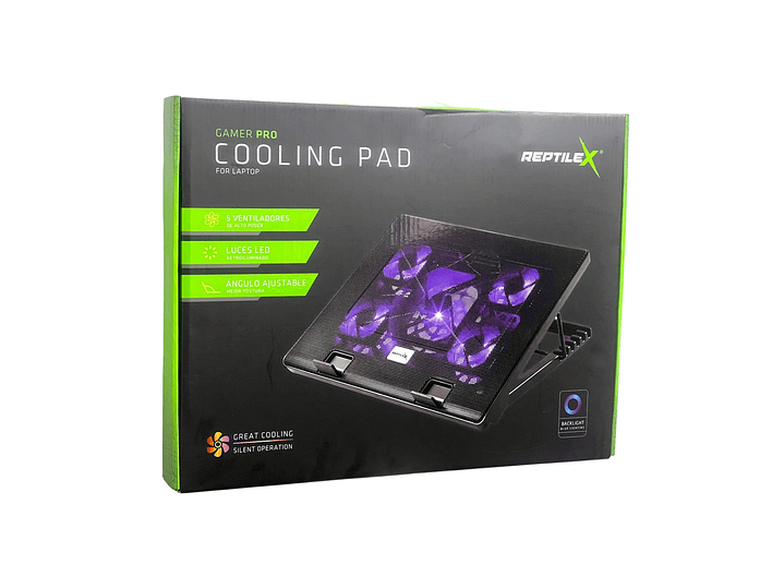 Base Enfriadora RX0052 Gamer Notebook 5 Ventiladors ReptileX 6