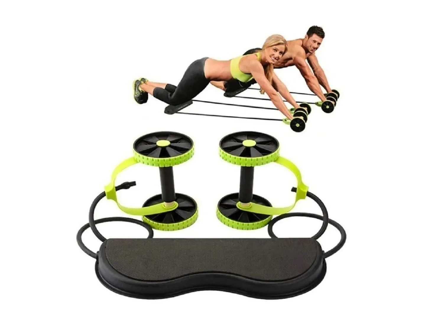 Rueda Ejercicios Abdominales Banda Elástica Revoflex Xtreme 2