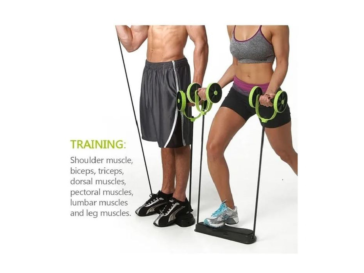 Rueda Ejercicios Abdominales Banda Elástica Revoflex Xtreme 7