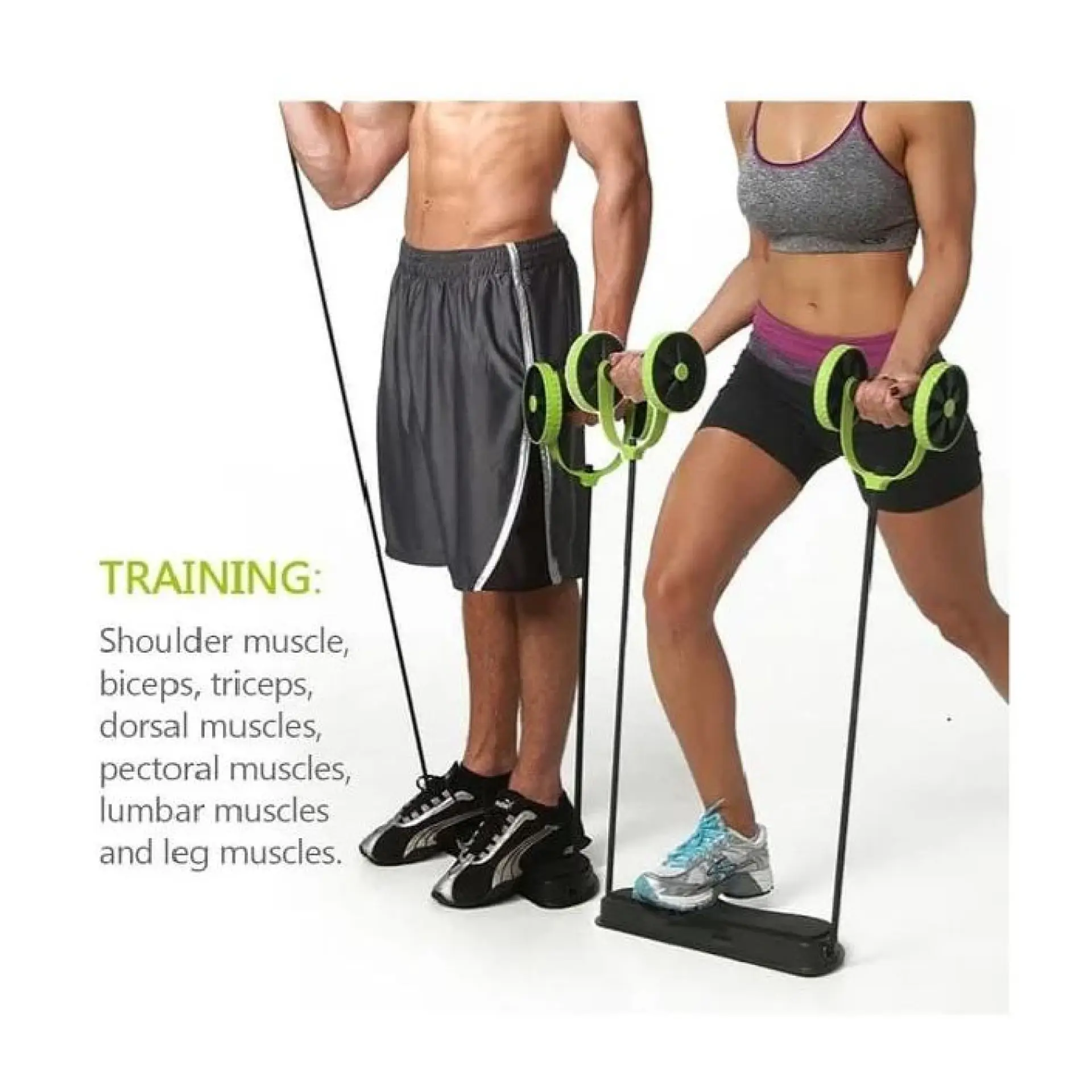 Rueda Ejercicios Abdominales Banda Elástica Revoflex Xtreme 7
