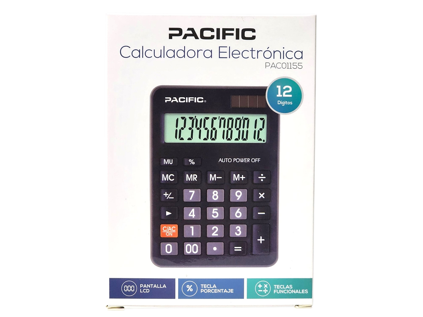 Calculadora Electrónica 12 Dígitos PAC01155 Pacific 5