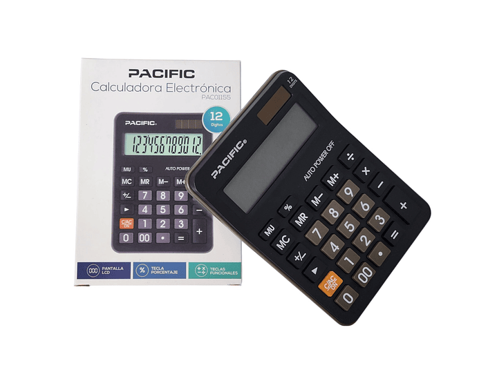 Calculadora Electrónica 12 Dígitos PAC01155 Pacific 6