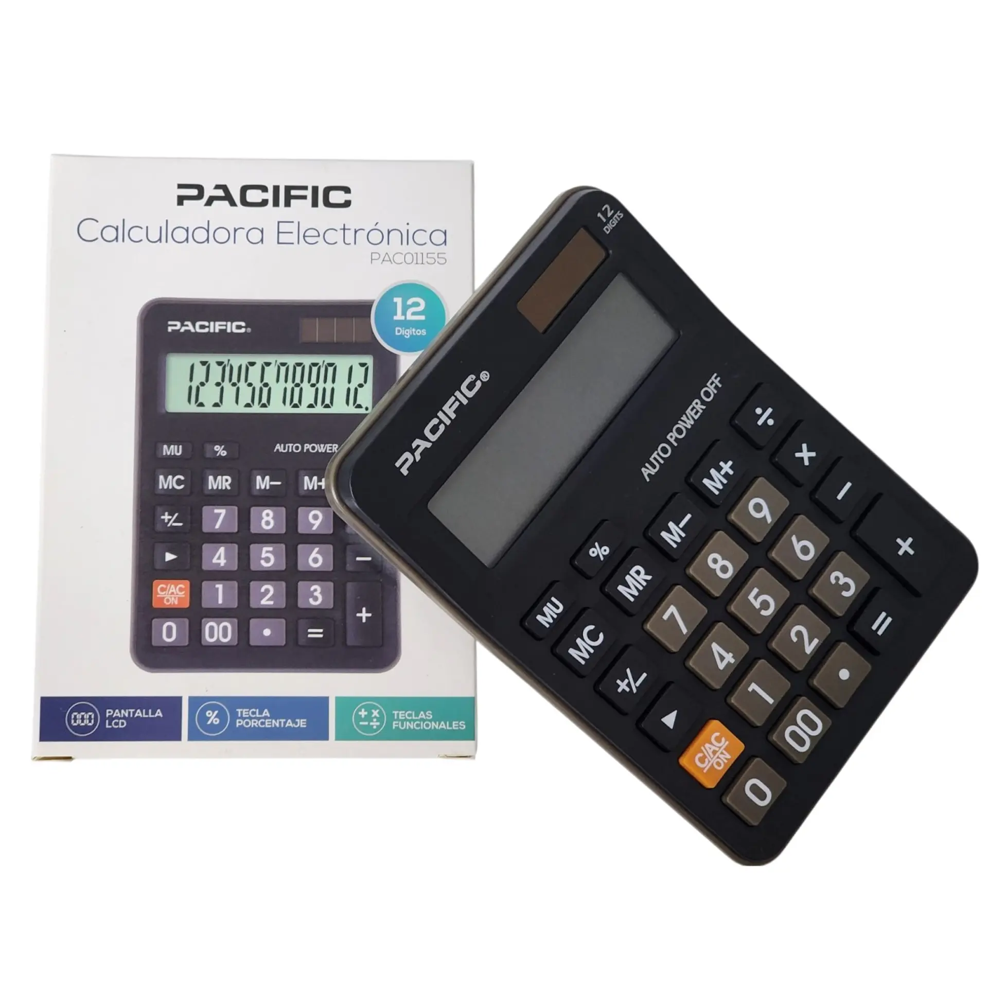 Calculadora Electrónica 12 Dígitos PAC01155 Pacific 6