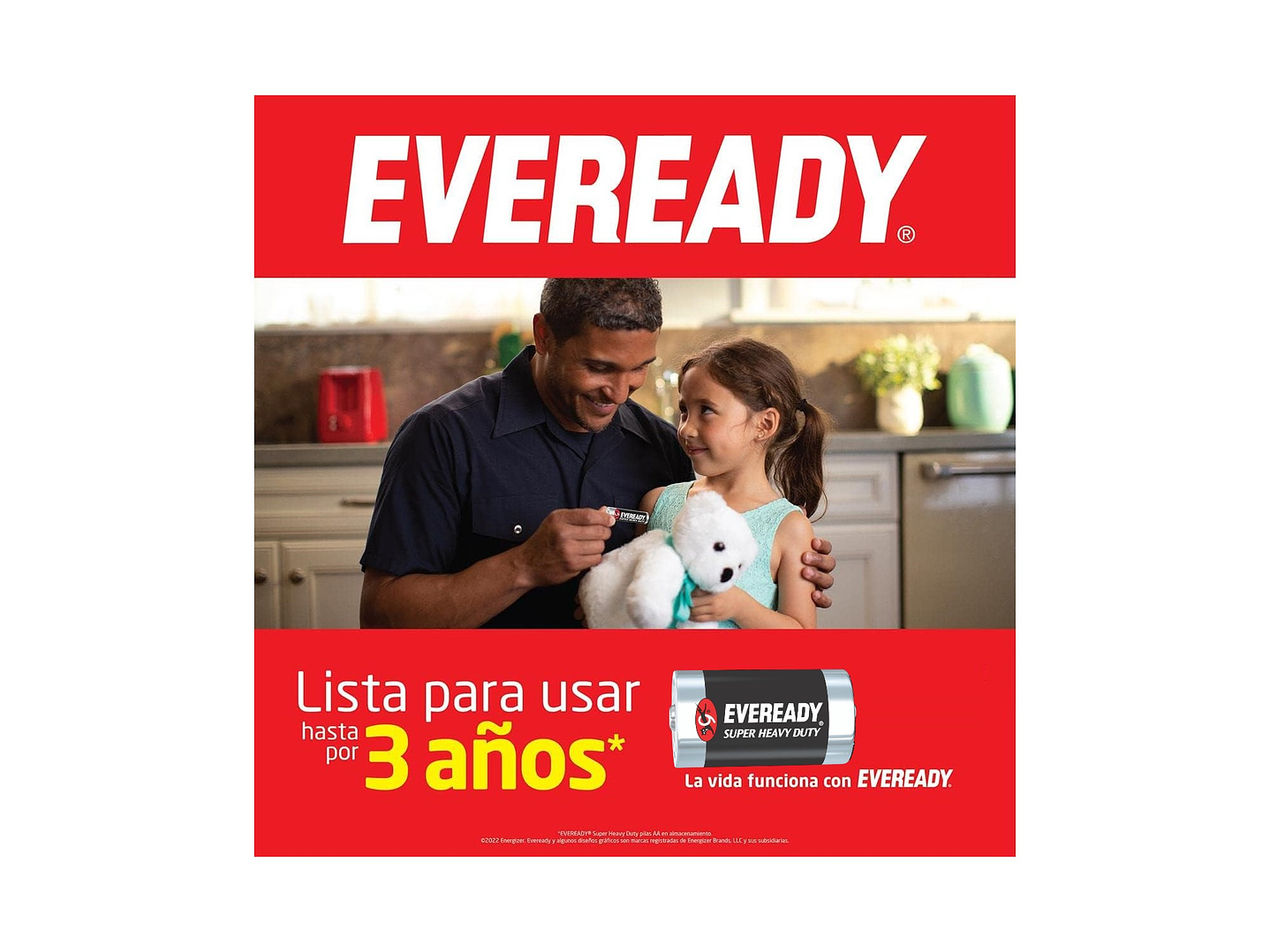 Pack 12 Pilas Carbón Zinc C 1.5V Mediana Eveready 5