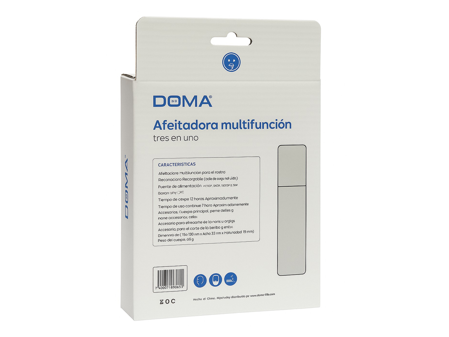 Cortadora Depiladora De Vellos Nariz Orejas Doma DM0033 5