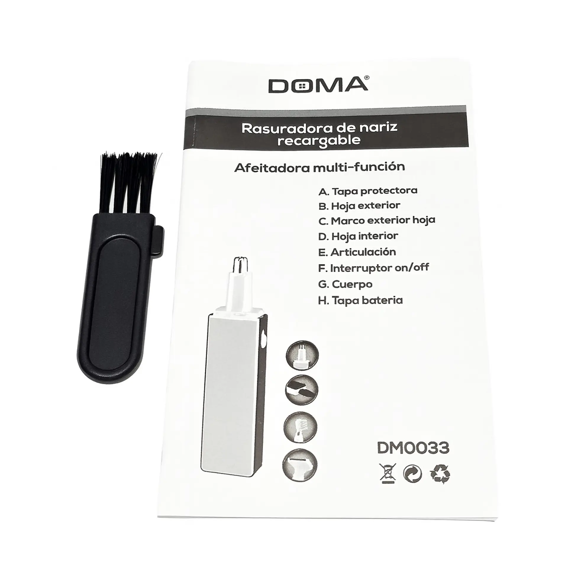 Cortadora Depiladora De Vellos Nariz Orejas Doma DM0033 6