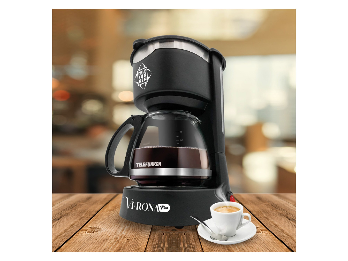 Cafetera Eléctrica Verona Plus Antigoteo 1.2lt Telefunken 8