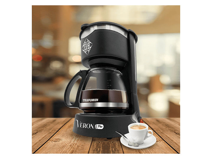 Cafetera Eléctrica Verona Plus Antigoteo 1.2lt Telefunken 8