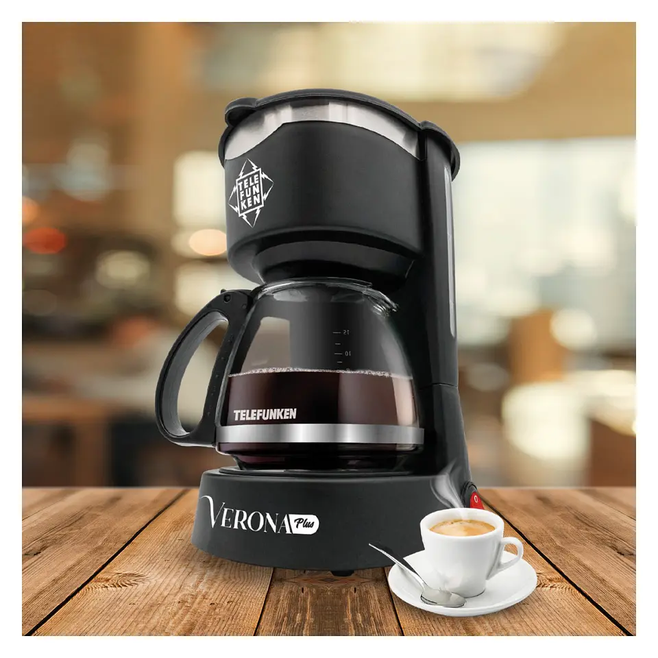 Cafetera Eléctrica Verona Plus Antigoteo 1.2lt Telefunken 8