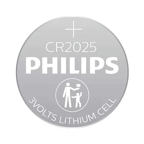 Pack 5 Pilas Cr2025 3v Tipo Botón Litio Philips 2025