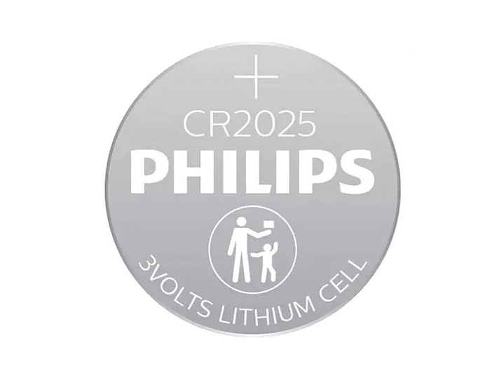 Pack 5 Pilas Cr2025 3v Tipo Botón Litio Philips 2025 2