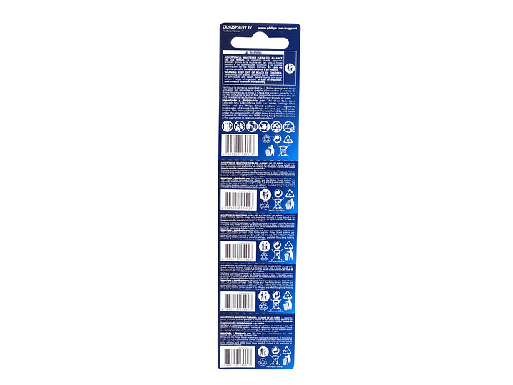 Pack 5 Pilas Cr2025 3v Tipo Botón Litio Philips 2025 5