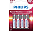 Pack 4 Pilas AA (Doble A) Alcalinas LR6P4B Philips - Miniatura 1