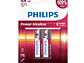 Pack 2 Pilas AA (Doble A) Alcalinas LR6P2B Philips - Miniatura 1
