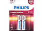 Pack 2 Pilas AA (Doble A) Alcalinas LR6P2B Philips - Miniatura 6