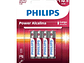 Pack 4 Pilas AAA (Triple A) Alcalinas LR03P4B Philips - Miniatura 1