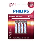 Pack 4 Pilas AAA (Triple A) Alcalinas LR03P4B Philips - Miniatura 1