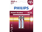 Pack 2 Pilas AAA (Triple A) Alcalinas LR03P2B Philips - Miniatura 1